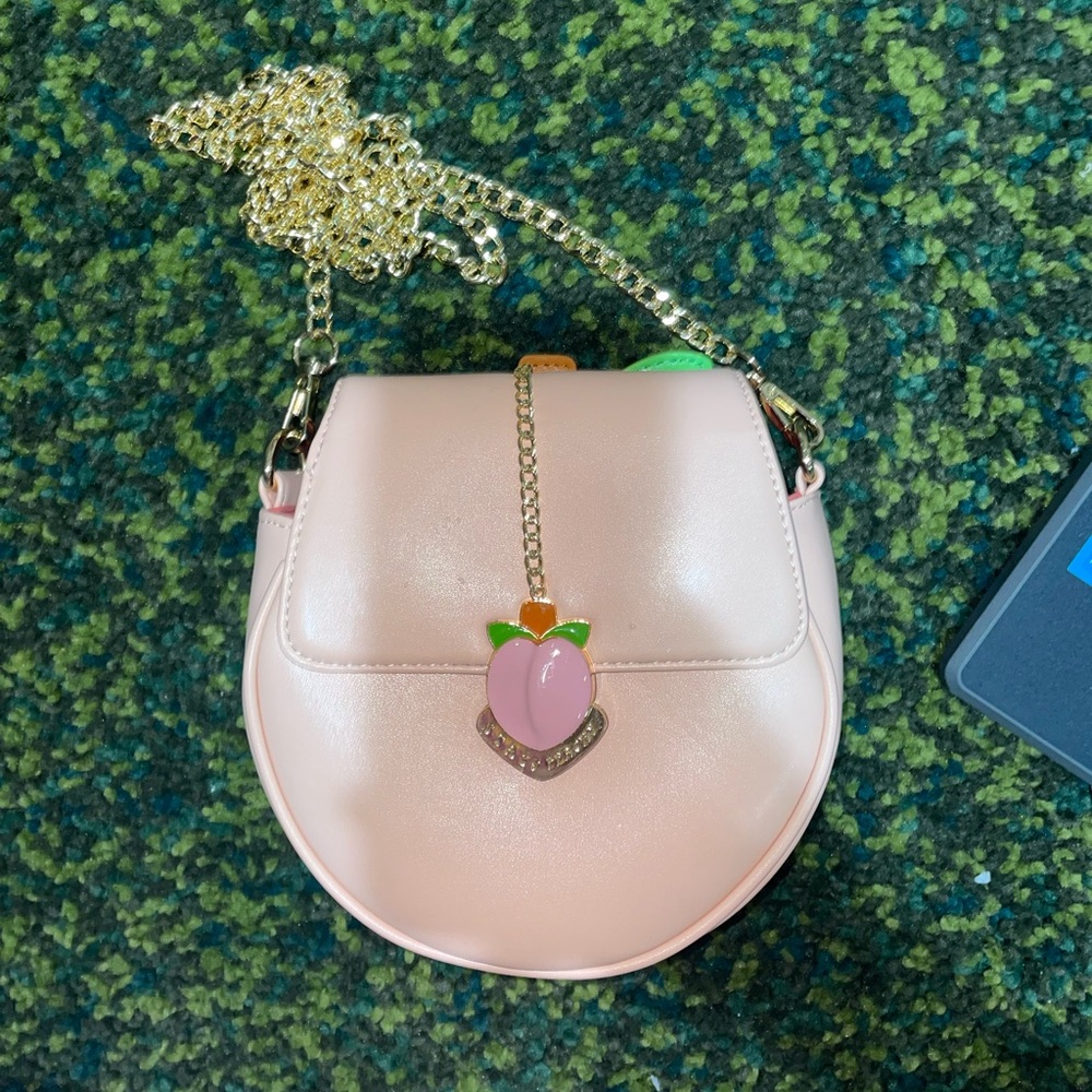 Peach purse